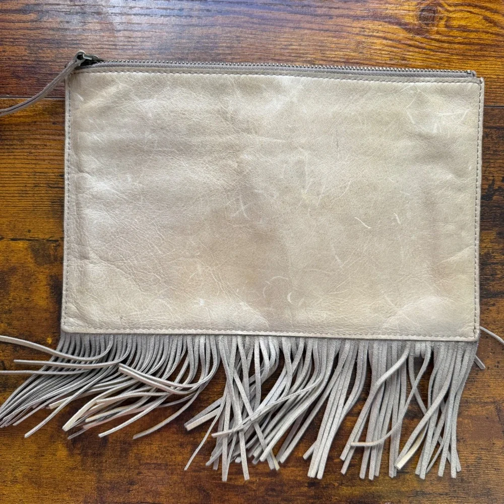 Madewell leather clutch